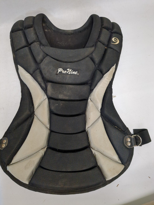 Used PRO LINE CHEST Catchers Chest Protector Black Adult 11821-S000025426