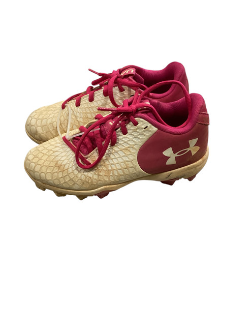 Used Under Armour BASEBALL CLEATS PINK BB/SB Cleats Pink Junior 01.5 11884-S000047597