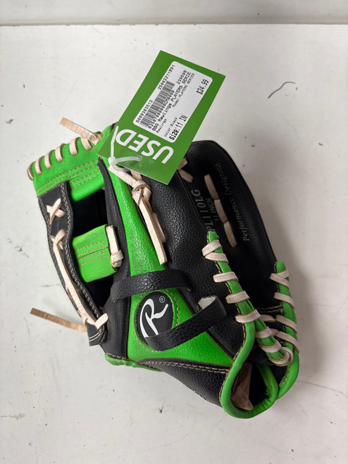 Used Rawlings PLAYERS SERIES BB/SB Glove RH Throw Black 11" 11891-S000303513