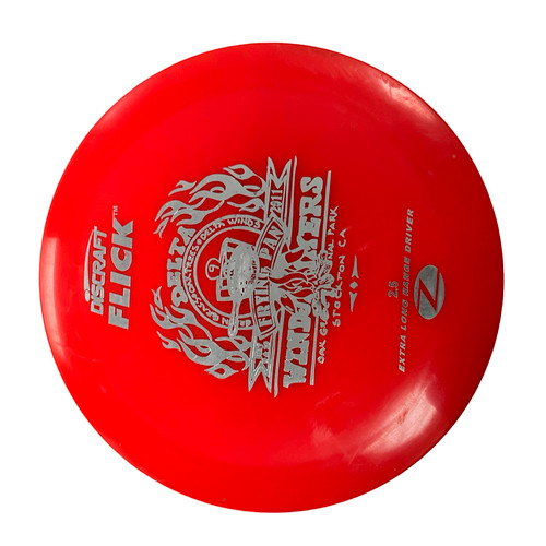 Used Discraft FLICK Disc Golf Driver Red 11794-S000261984 Vist Large View of Product Image Which is Used Discraft FLICK Disc Golf Driver Red