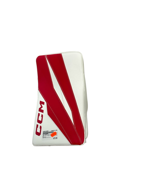 Used CCM AXIS F5 JR BLOCKER Junior Goalie Blocker Red And White 11199-S000349996