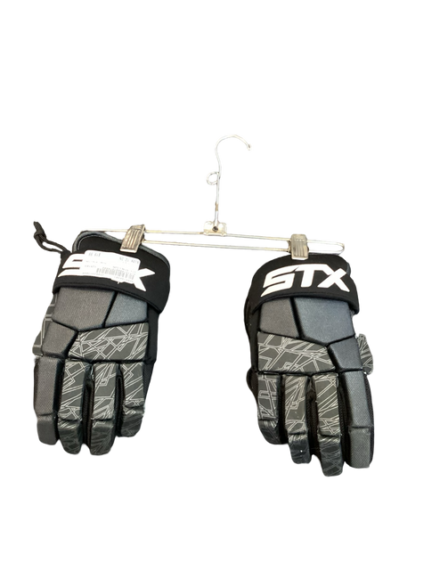 Used STX STALLION Lacrosse Gloves Mens Black 12" 11649-S000146481