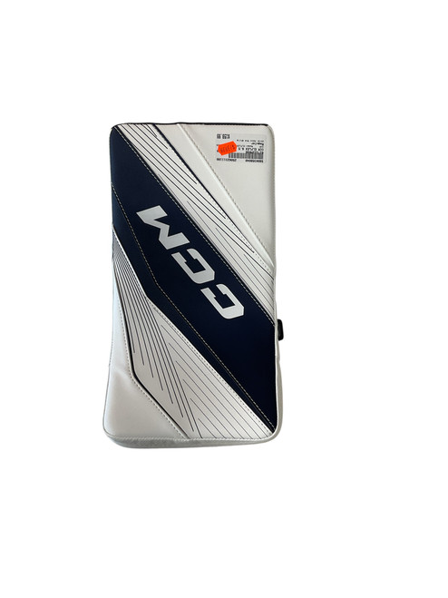 Used CCM ELFLEX 6.5 JR BLOCKER Junior Goalie Blocker Navy And White 11199-S000350040