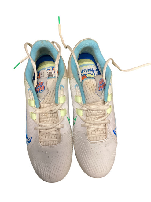 Used Nike HYPERDIAMOND 4 SFBL BB/SB Cleats White Senior 8.5 11845-S000030308