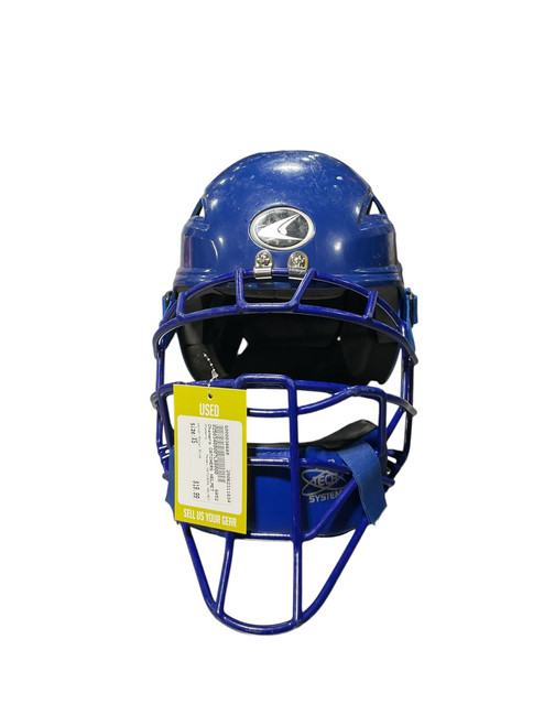 Used Champro CATCHERS HELMET Catchers Helmet w/Mask Royal Blue XS 11834-S000036689