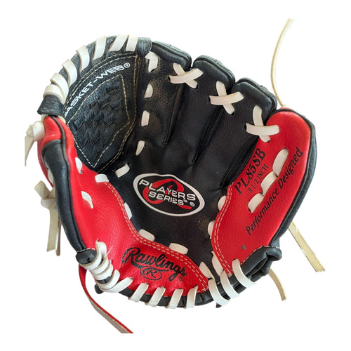 Used Rawlings PL85SB BB/SB Glove RH Throw Black 8" 11820-S000042420