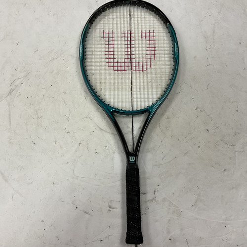 Vist Large View of Product Image Which is Used Wilson HAMMER 5.0 Adult Tennis Racquet Black 4 1/4"