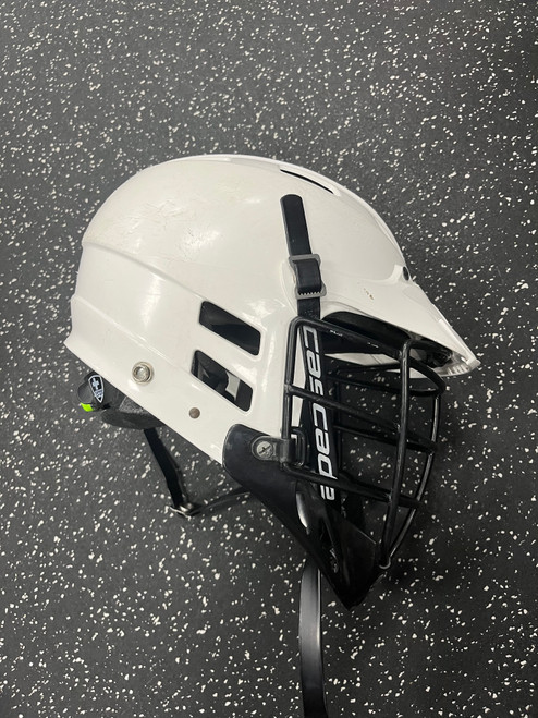 Vist Large View of Product Image Which is Used Cascade CS Lacrosse Helmet White XS
