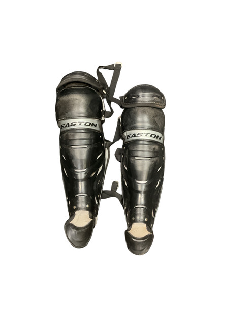 Vist Large View of Product Image Which is SHIN GUARDS Catchers Leg Guards Black Adult