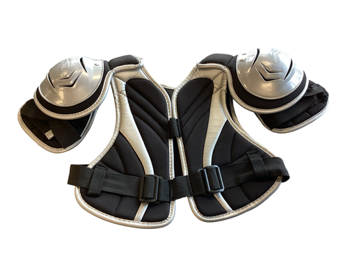 Vist Large View of Product Image Which is Used Brine BRINE MATRIX JR MEDIUM Lacrosse Shoulder Pads Black MD