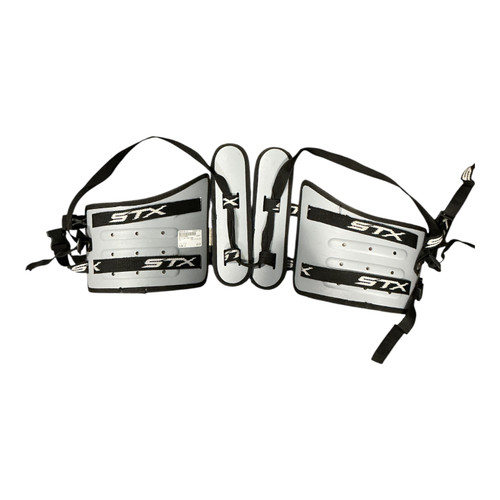 Vist Large View of Product Image Which is Used STX LAX RIB PADS Lacrosse Rib Pads Black LG