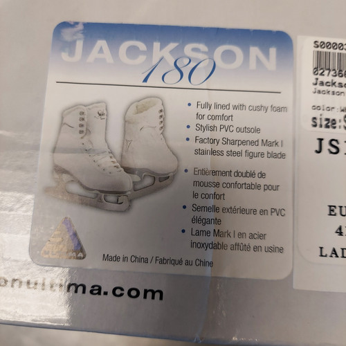 Used Jackson ULTIMA Mens Figure Skate White Senior 9 11781-S000038978