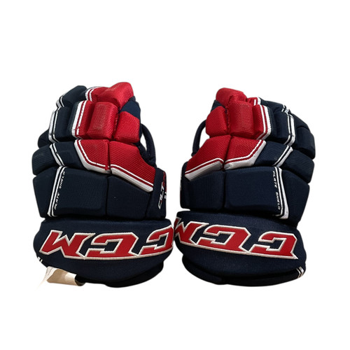 Used CCM QLT270 Junior Gloves Navy Blue 10" 11813-S000326876