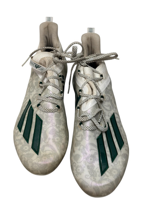 Used Adidas AdiZero YOUNG KING FU6706 Mens Football Cleats White Size 11 11731-S000141558