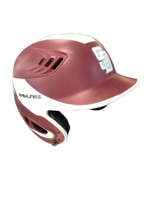 Used Rawlings BATTING HELMET Batting Helmet No Mask White MD 11853-S000122516