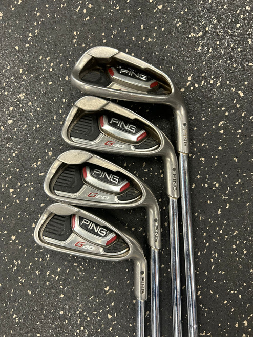 Used Ping G20 BLACK DOT 4-9 + GW Mens Iron Set RH 4I-PW 11726-S000282627
