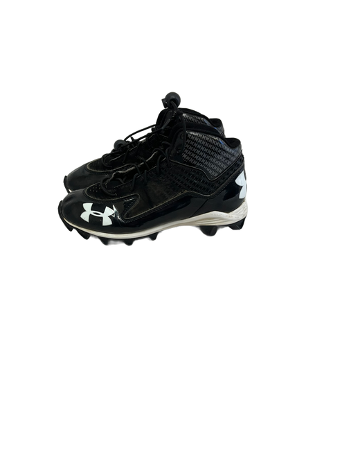 Vist Large View of Product Image Which is Used Under Armour Hammer Jr 3 Black Football Cleats 11692-S000137689