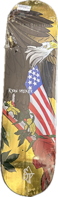 Used RYAN SCHECKLER Skateboard Deck Only Gold