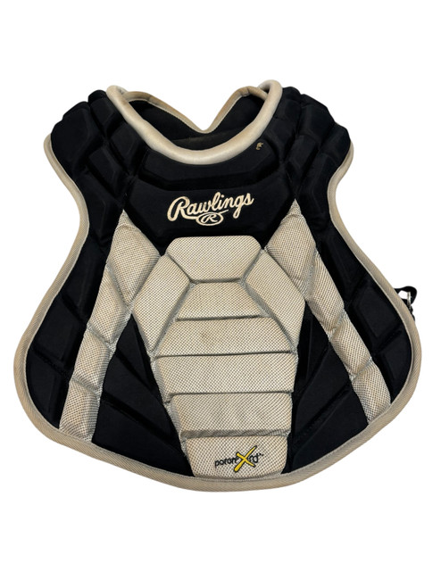 Used Rawlings POWER BALANCE Junior Baseball Catchers Chest Protector Black 11731-S000141602