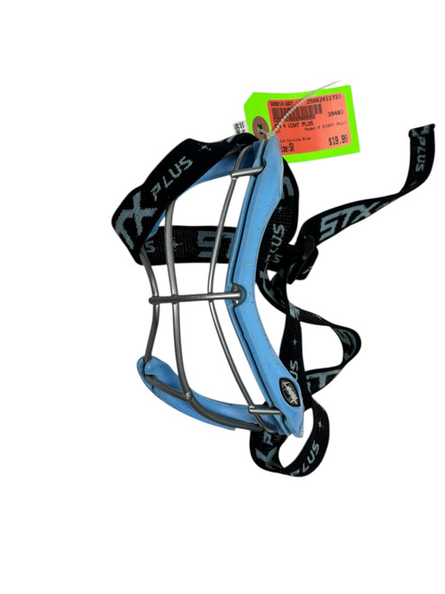 Used STX 4 SIGHT PLUS Womens Lacrosse Facial Protection Goggles / Mask Carolina Blue 11731-S000141607