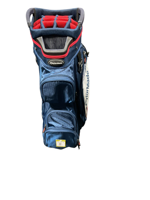 Vist Large View of Product Image Which is Used Taylormade RED/WHITE/BLUE CART BAG Mens Cart Bag Navy Blue 11834-S000036715