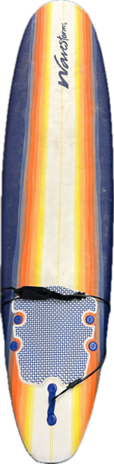 Used Wavestorm BLU/ORG Surfboard Navy Blue 8Ft