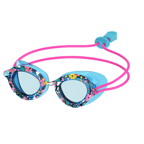 New Speedo Kids Sunny G Pop Sea Shells Print Swim Goggles- Bachelor Button 11218-SPD8-775070515063