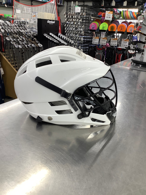 Vist Large View of Product Image Which is Used Cascade CS Lacrosse Helmet White SM