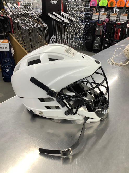 Vist Large View of Product Image Which is Used Cascade CS Lacrosse Helmet White SM