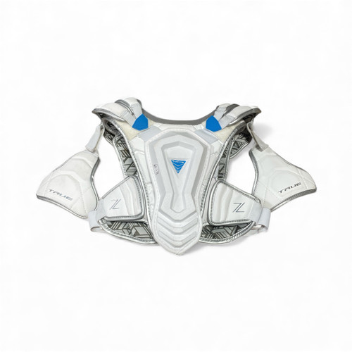 Vist Large View of Product Image Which is Used True TRUE ZEROLYTE LACROSSE SHOULDER PADS Lacrosse Shoulder Pads White SM