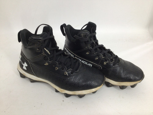 Vist Large View of Product Image Which is Used Under Armour HAMMER MID JR 3 FB CLEATS Jr FB Cleats Black Junior 03