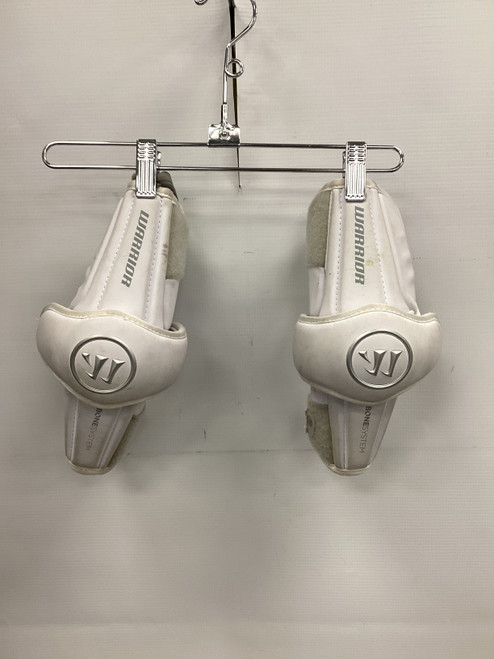 Used Warrior BURN Lacrosse Arm Pads/Guards White MD 11851-S000033459