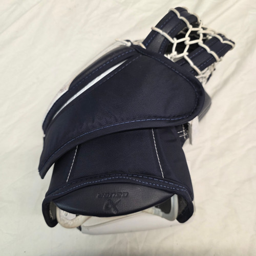 Vist Large View of Product Image Which is Used Bauer X5 PRO Senior Goalie Catcher Navy Blue