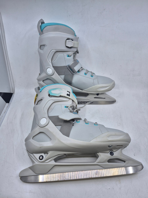 Vist Large View of Product Image Which is Used OXELO SOFTBOOT WomensFigure Skate Grey Senior 10.5 10589-S000414734