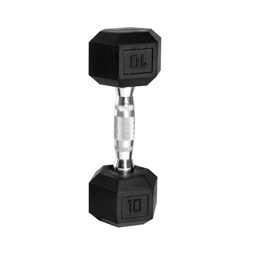 Vist Large View of Product Image Which is New Cap CAP 10 LB Hex Dumbbell (Each)