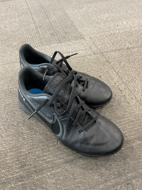 Used Nike TIEMPO LEGENDS 9 TURF Soccer Turf Shoes Black Senior 8.5 11614-S000215917