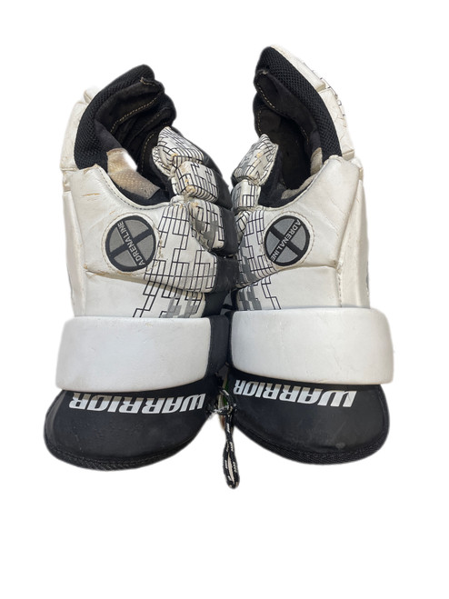 Vist Large View of Product Image Which is Used Warrior ADRENALINE Lacrosse Gloves Mens White LG 11735-S000349563