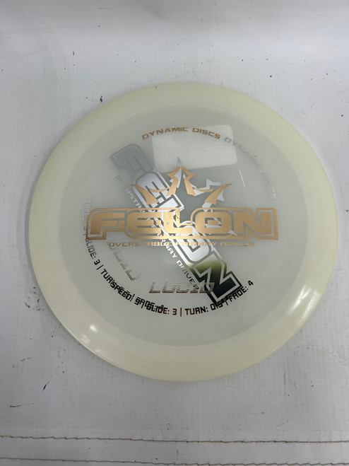 Vist Large View of Product Image Which is Used Dynamic Discs LUCID FELON Disc Golf Driver White 11871-S000017395