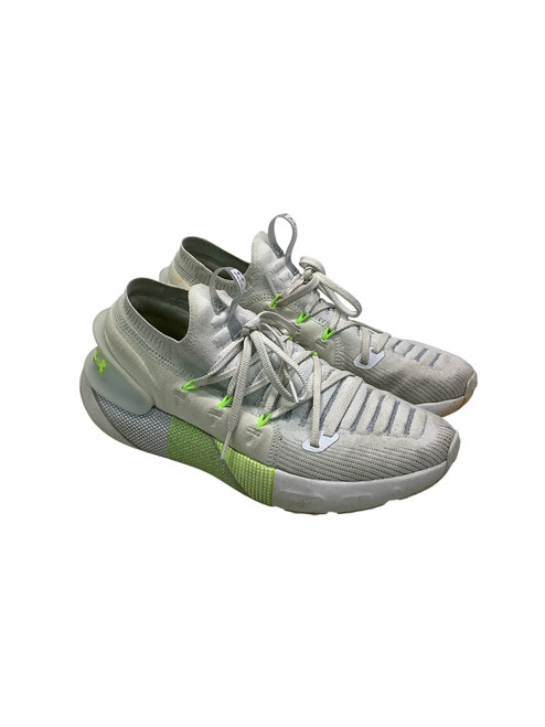 Used Under Armour HOVR PHANTOM 3 Running/X-Train Shoes M Grey And Lime Senior 9.5 11347-S000249817
