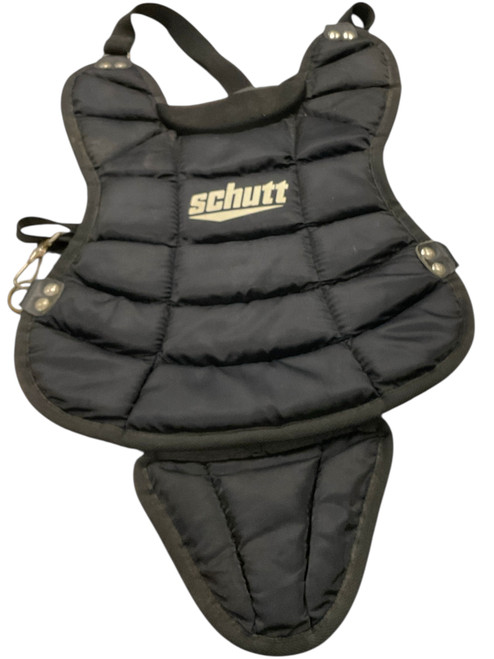 Used Schutt SMALL CHEST PROTECTOR Catchers Chest Protector Black Youth 11856-S000020643