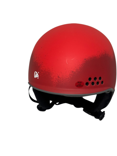 Used K2 RIVAL Snow Helmet Adult Red L/XL 59-62cm mfg 07/2014 11731-S000141757