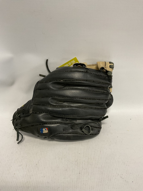 Vist Large View of Product Image Which is Used Wilson LH Throw Fastpitch Gloves Black 6"