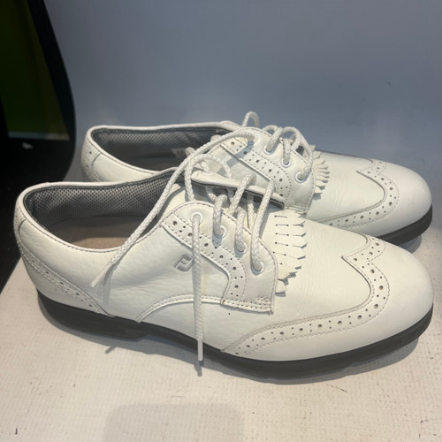 Used Foot Joy Mens Golf Shoes White Senior 7 11878-S000020979