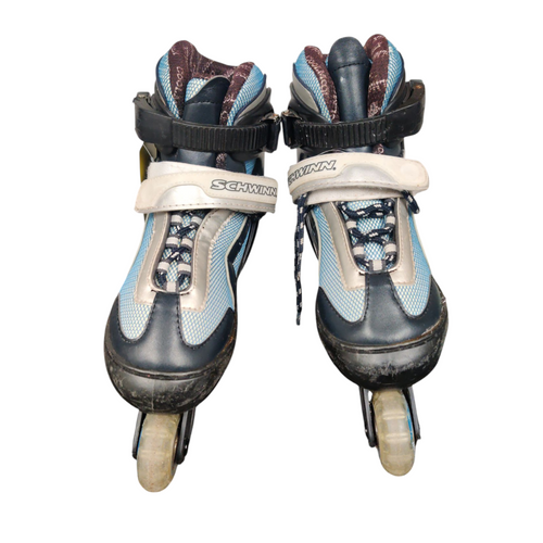 Vist Large View of Product Image Which is Used Schwinn ABEC 5 ADJUSTABLE 1-4 Junior Rec Fitness Skates Black Junior 01