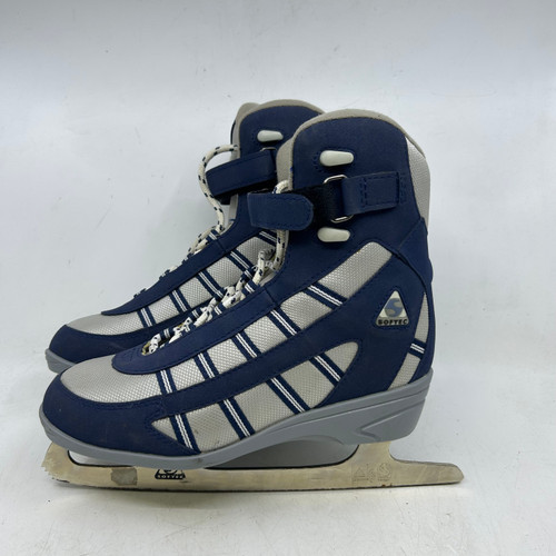 Vist Large View of Product Image Which is Used SOFTEC WomensFigure Skate Navy Blue Senior 7