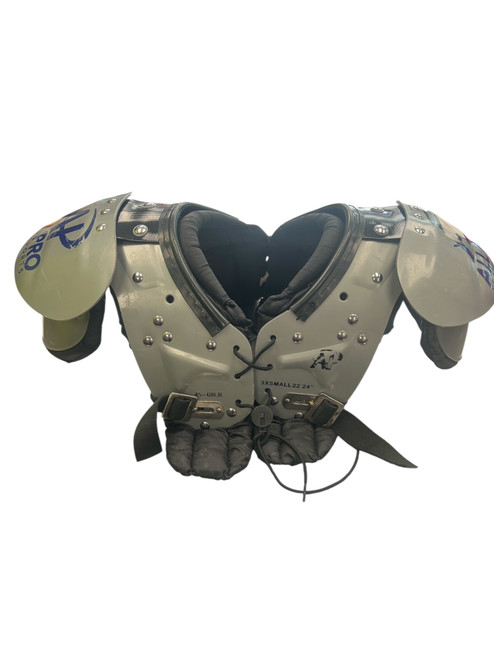 Used ALL PRO TEAM SPORTS FB Shoulder Pads Grey XXXS 11863-S000022582