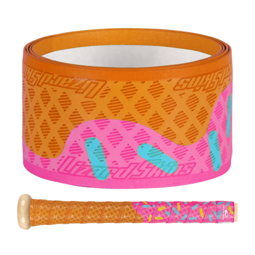 Vist Large View of Product Image Which is New Lizard Skins DSP Ultra Bat Grip - Pink Scoop 1.1mm