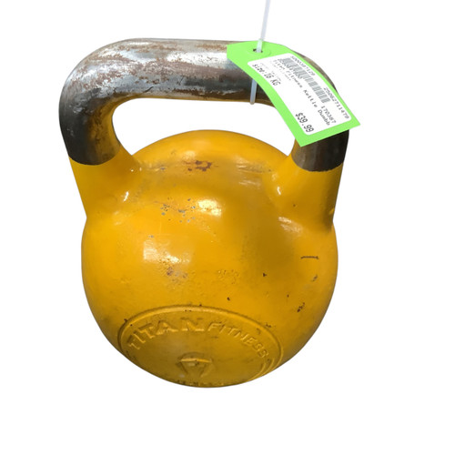 Used Titan Fitness Kettle Dumbbell (Each) Yellow 16 kg 11479-S000397129
