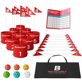 Vist Large View of Product Image Which is New BUCKETGOLF 9 HOLE SET