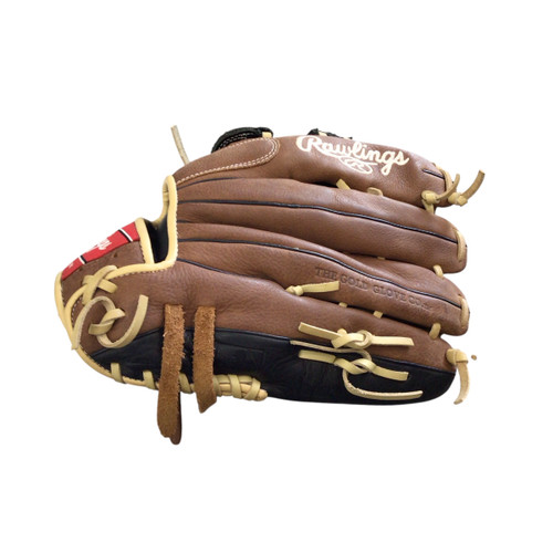 Used Rawlings PREMIUM SERIES BB/SB Glove LH Throw Brown And Black 12 3/4" 11760-S000077689